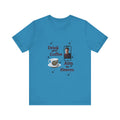 Coffee Lover Tee with Eucharist and St Carlo Acutis Design