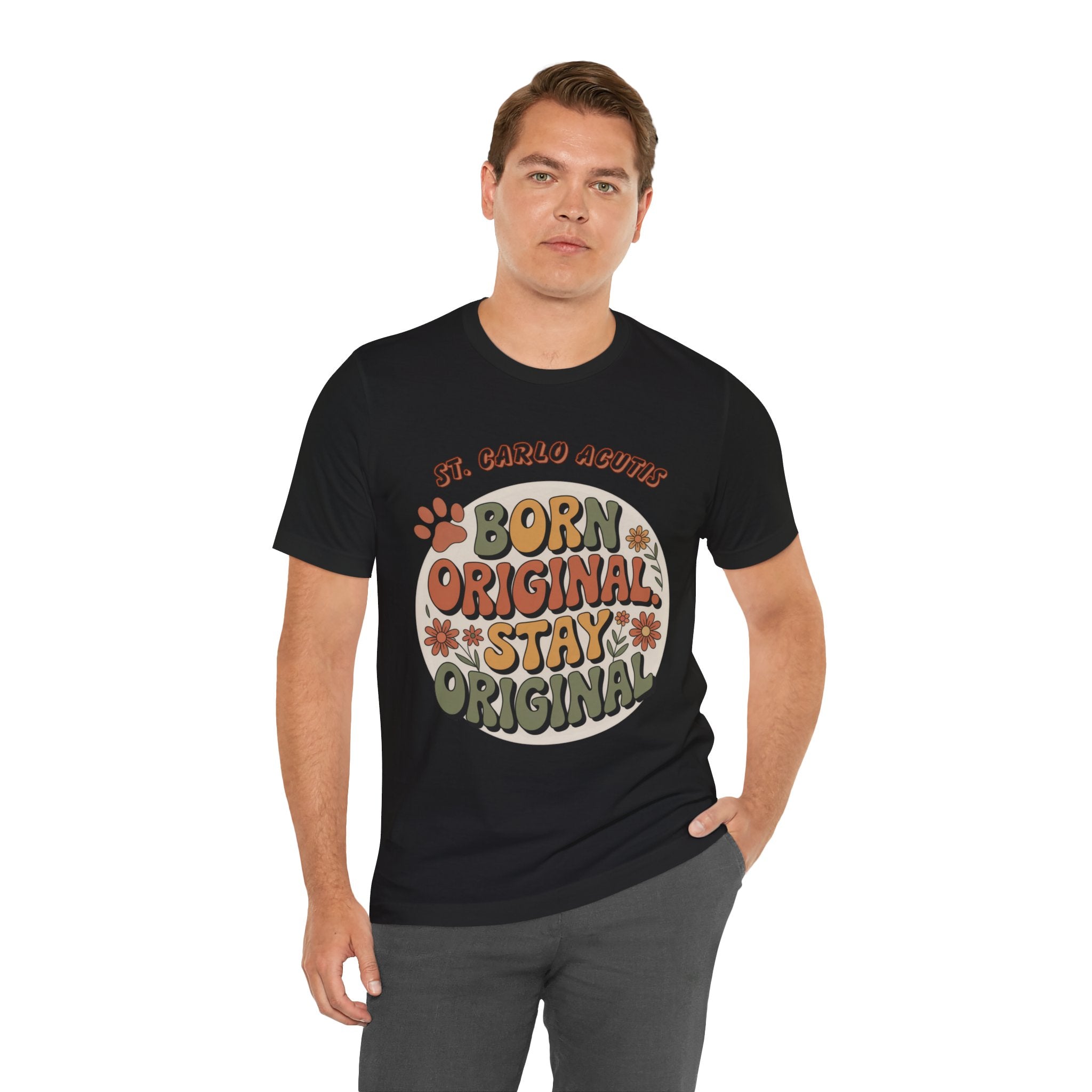 Born Original Unisex Tee - Vintage Floral Graphic T-Shirt, Casual Style for Every Day, Great for Gifts, Birthdays, or Self-Care Days