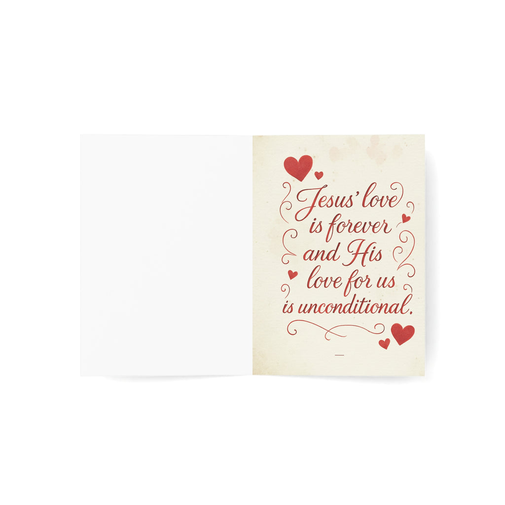 Valentine's Teddy Bear Greeting Card – "Happy Valentine’s Day, My Love" (Single or Pack)