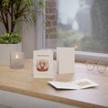 Valentine's Giraffe Greeting Card – "I Will Always Love You" (Single or Bulk Packs)