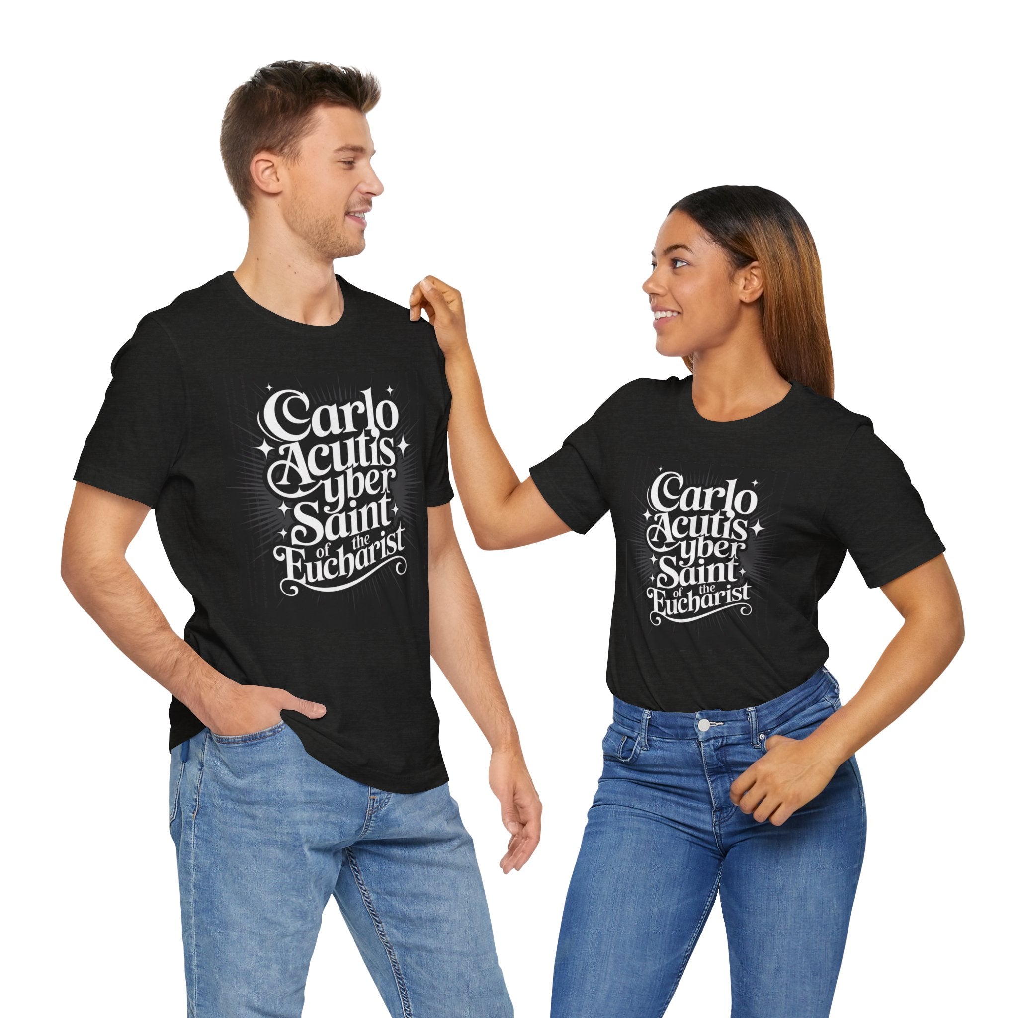 Carlo Acutis Cyber Saint Tee, Inspirational Unisex T-Shirt, Religious Gift, Catholic Apparel, Faith-Based Fashion, Youth & Adult Tees