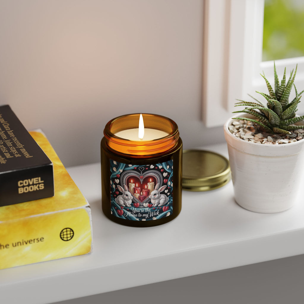 Valentine Bunny Candle — Coconut Apricot Scented Soy Jar (4oz & 9oz)