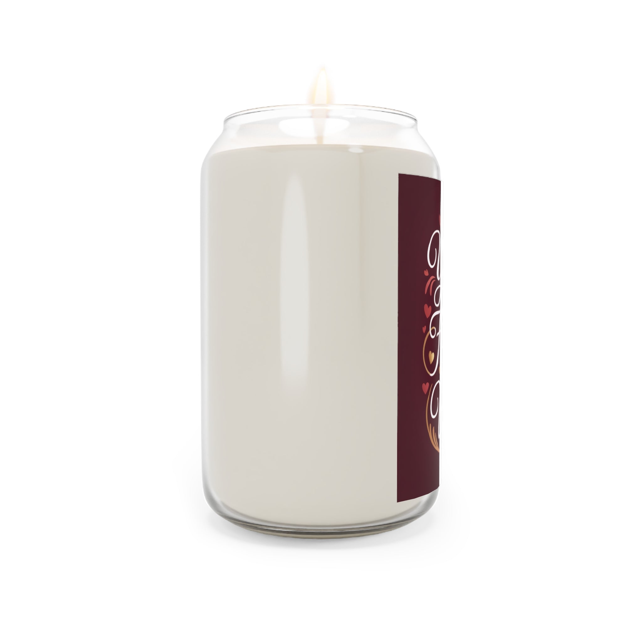 Soy Candle - "You're the Flame to My Wick" Romantic Scented Candle (13.75 oz)