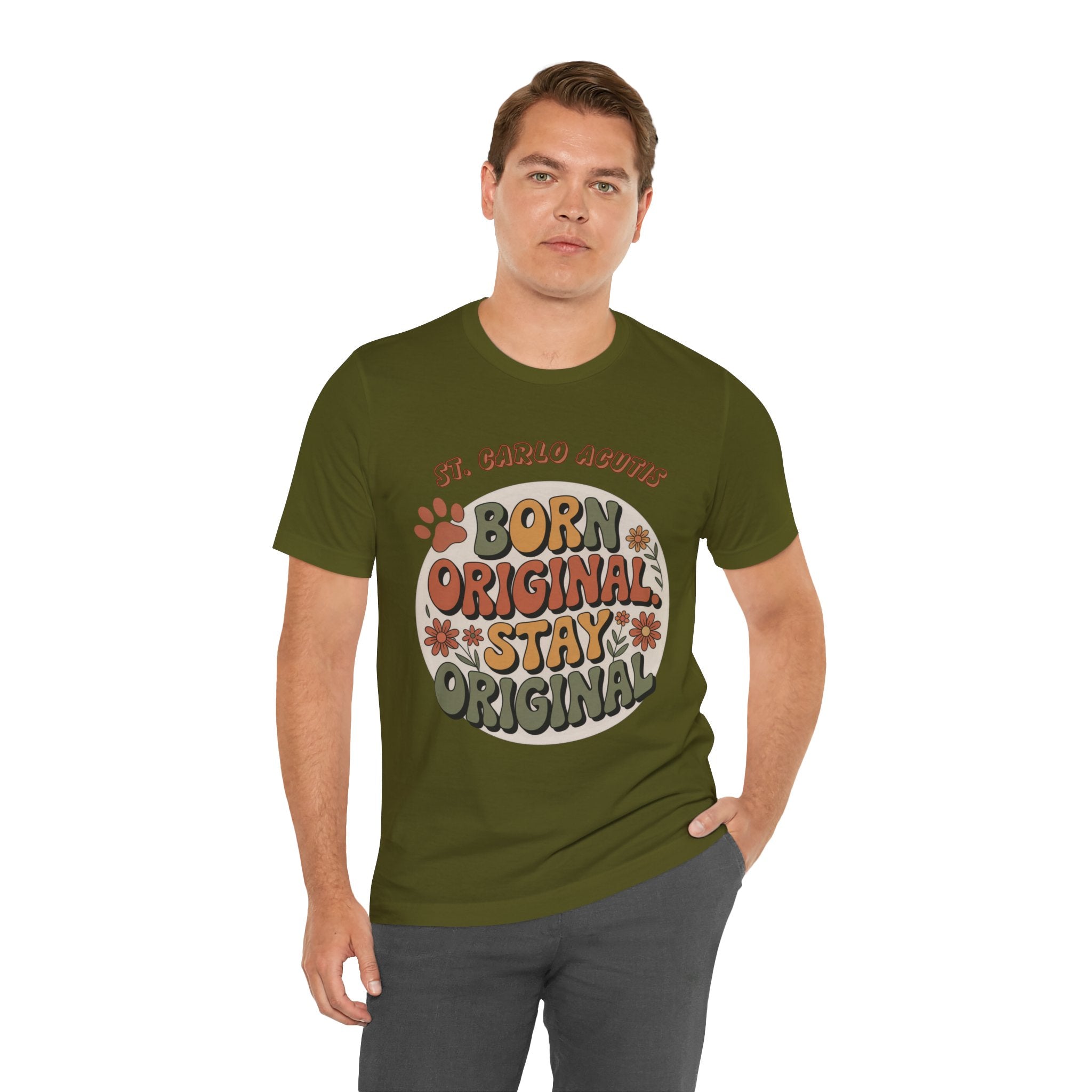 Born Original Unisex Tee - Vintage Floral Graphic T-Shirt, Casual Style for Every Day, Great for Gifts, Birthdays, or Self-Care Days