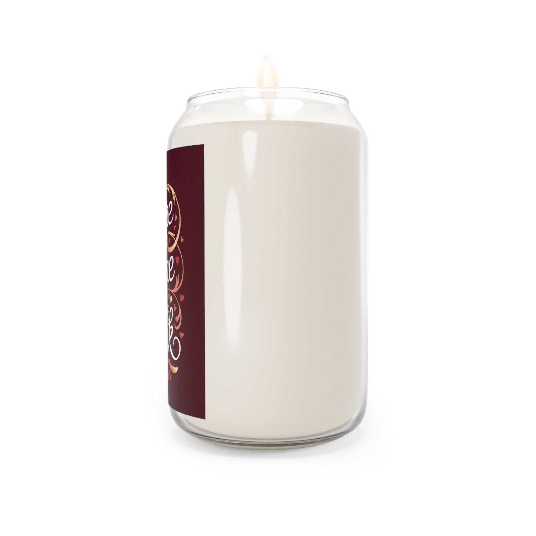 Soy Candle - "You're the Flame to My Wick" Romantic Scented Candle (13.75oz)