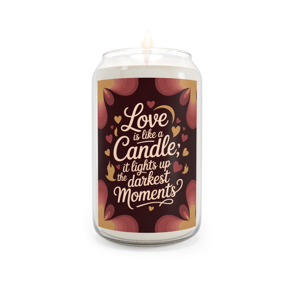 Love Is Like a Candle Scented Soy Candle — 13.75oz Aromatherapy Gift
