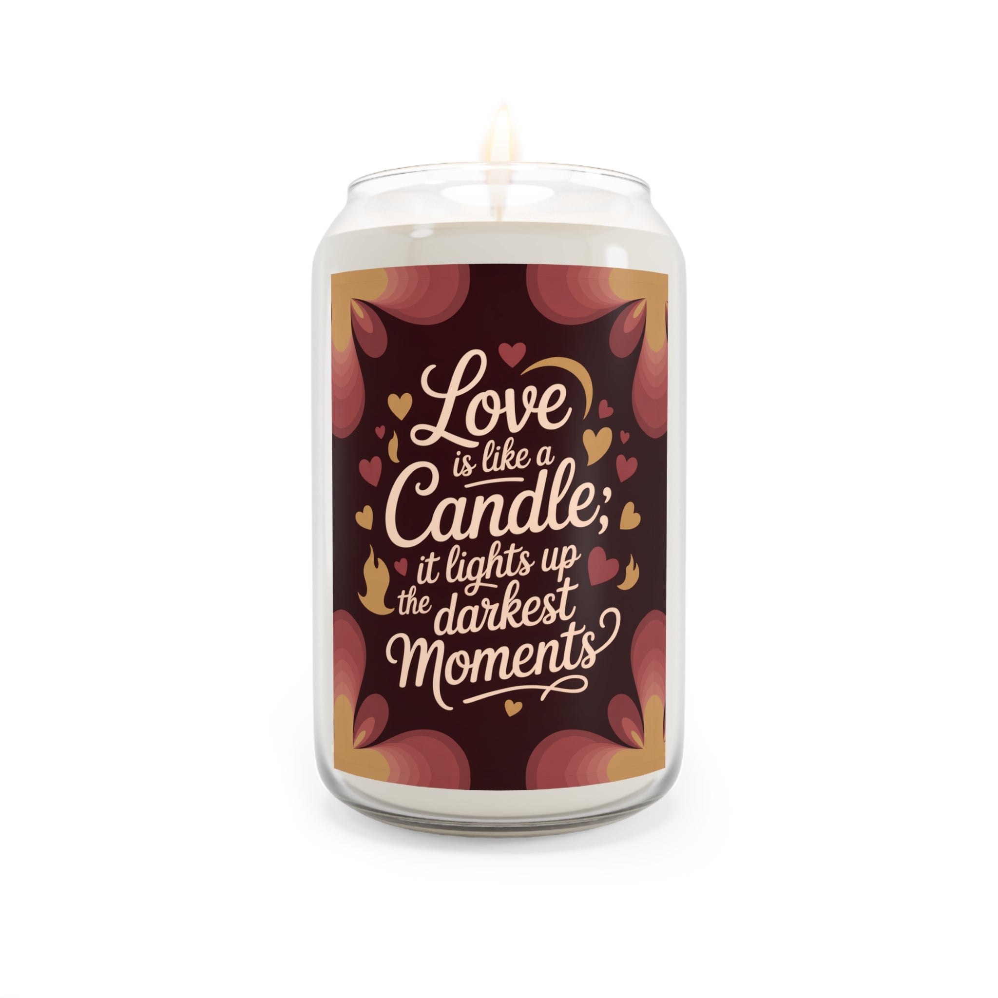 Love Is Like a Candle Scented Soy Candle — 13.75oz Aromatherapy Gift
