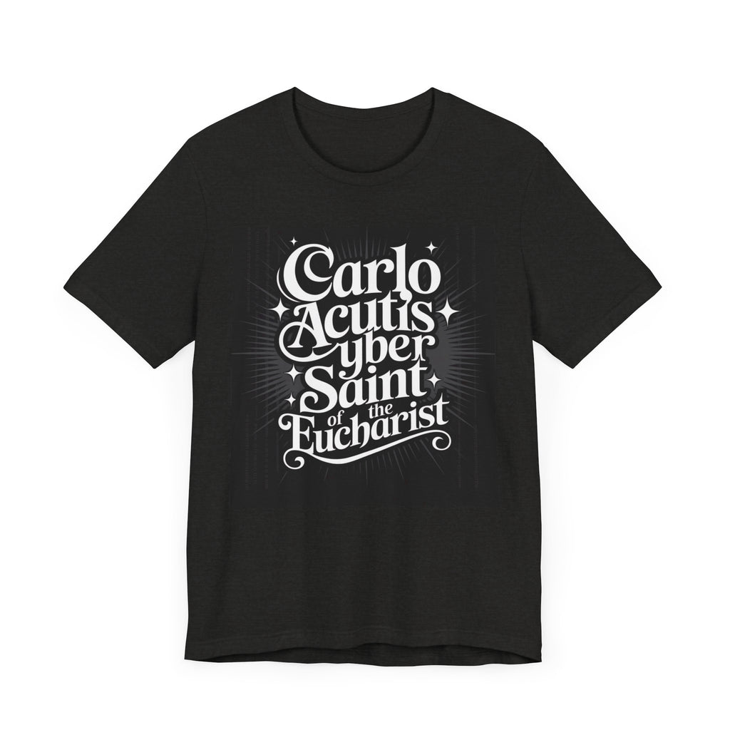 Carlo Acutis Cyber Saint Tee, Inspirational Unisex T-Shirt, Religious Gift, Catholic Apparel, Faith-Based Fashion, Youth & Adult Tees