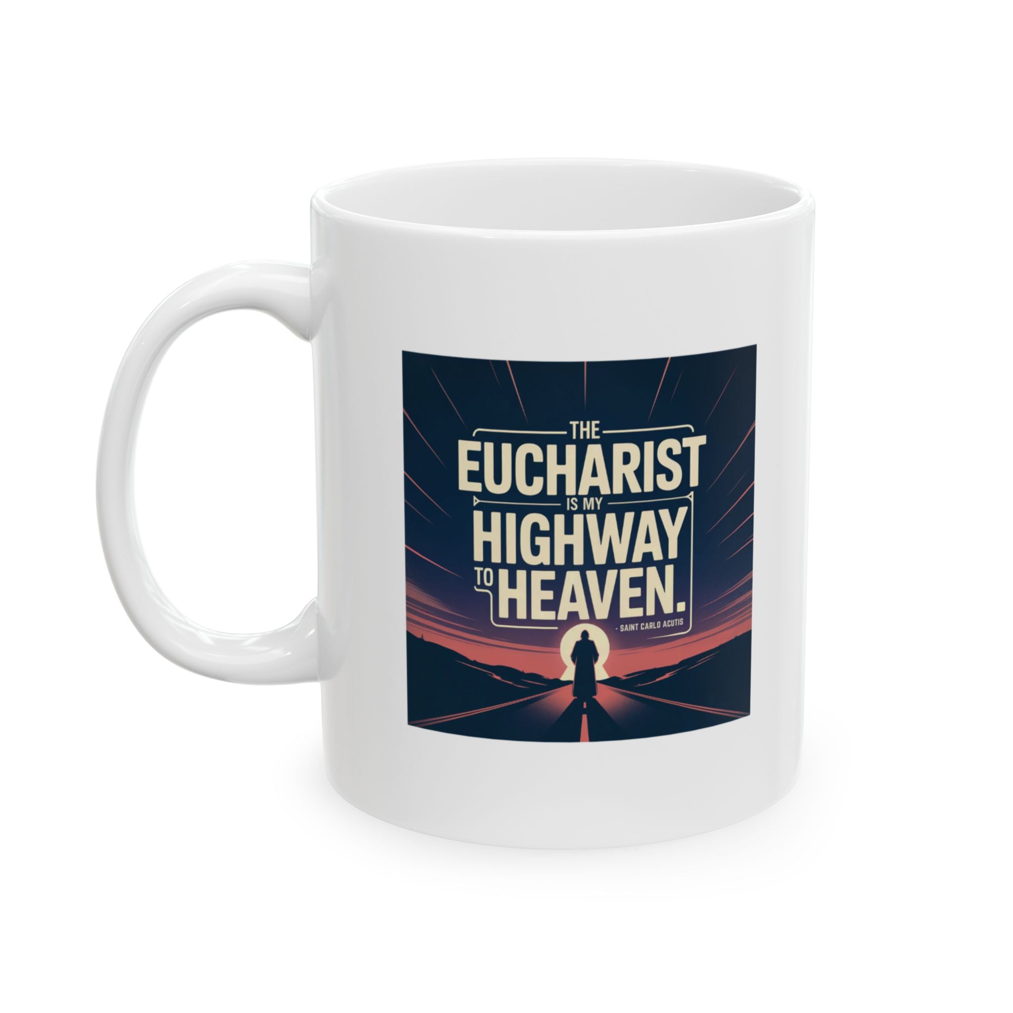 Mug - Blessed Carlo Acutis Highway to Heaven Poster Design