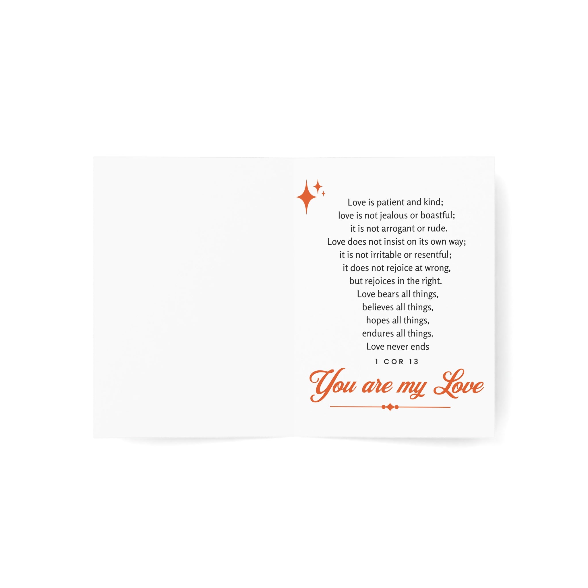 Valentine Bears Greeting Card – "Love Bears All Things" Cute Couple Card