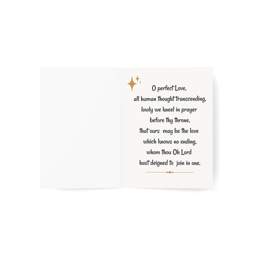 Valentine's Praying Couple Greeting Card — 'Couples that pray together love forever' (Pack of 1/10/30/50)