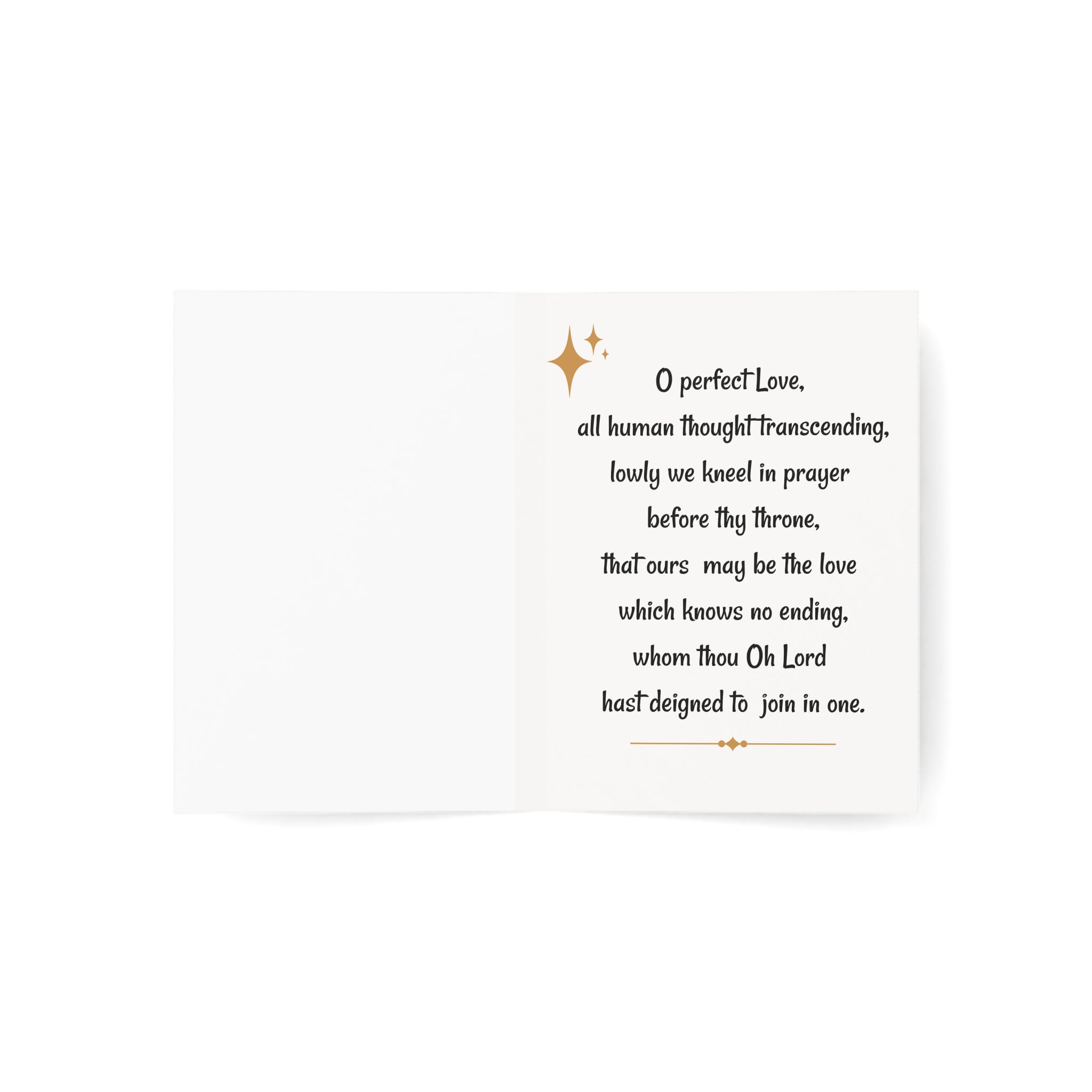 Valentine's Praying Couple Greeting Card — 'Couples that pray together love forever' (Pack of 1/10/30/50)
