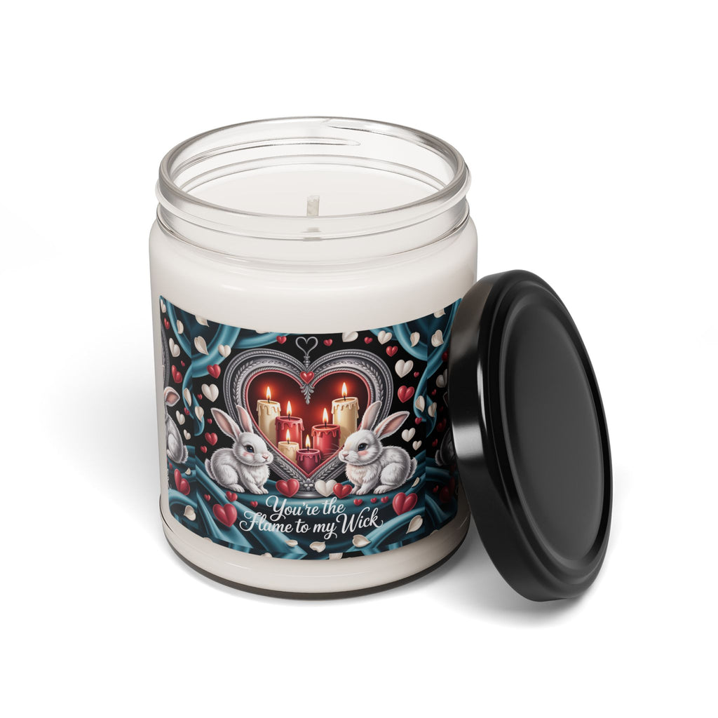 Romantic "You Are the Flame to My Wick" Soy Candle — 9oz Valentine Gift
