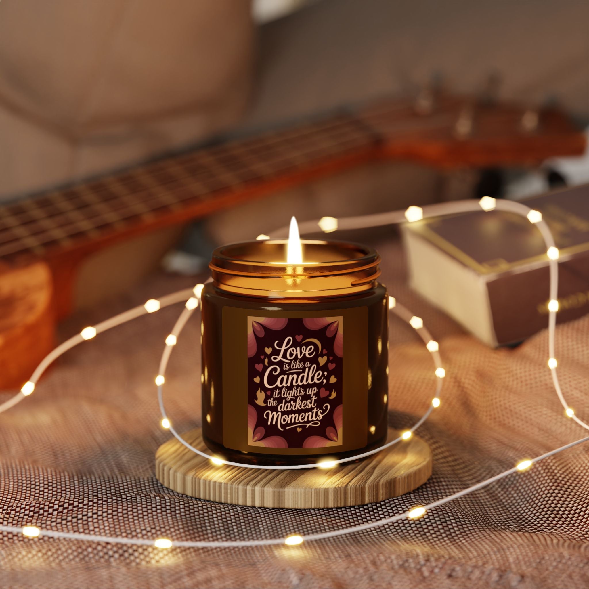 Love Is the Candle Soy Candle — Amber Jar (Multi-Size)