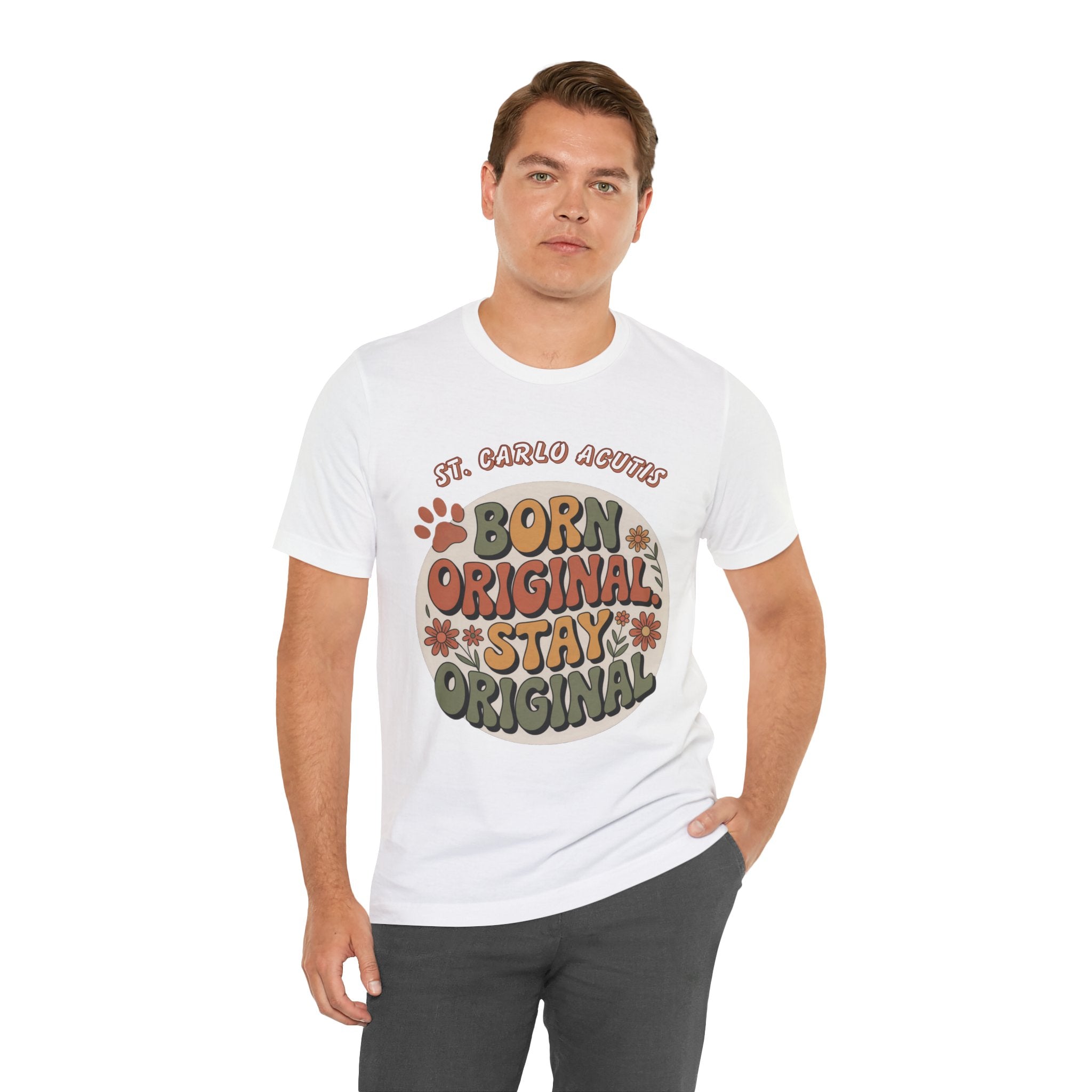 Born Original Unisex Tee - Vintage Floral Graphic T-Shirt, Casual Style for Every Day, Great for Gifts, Birthdays, or Self-Care Days