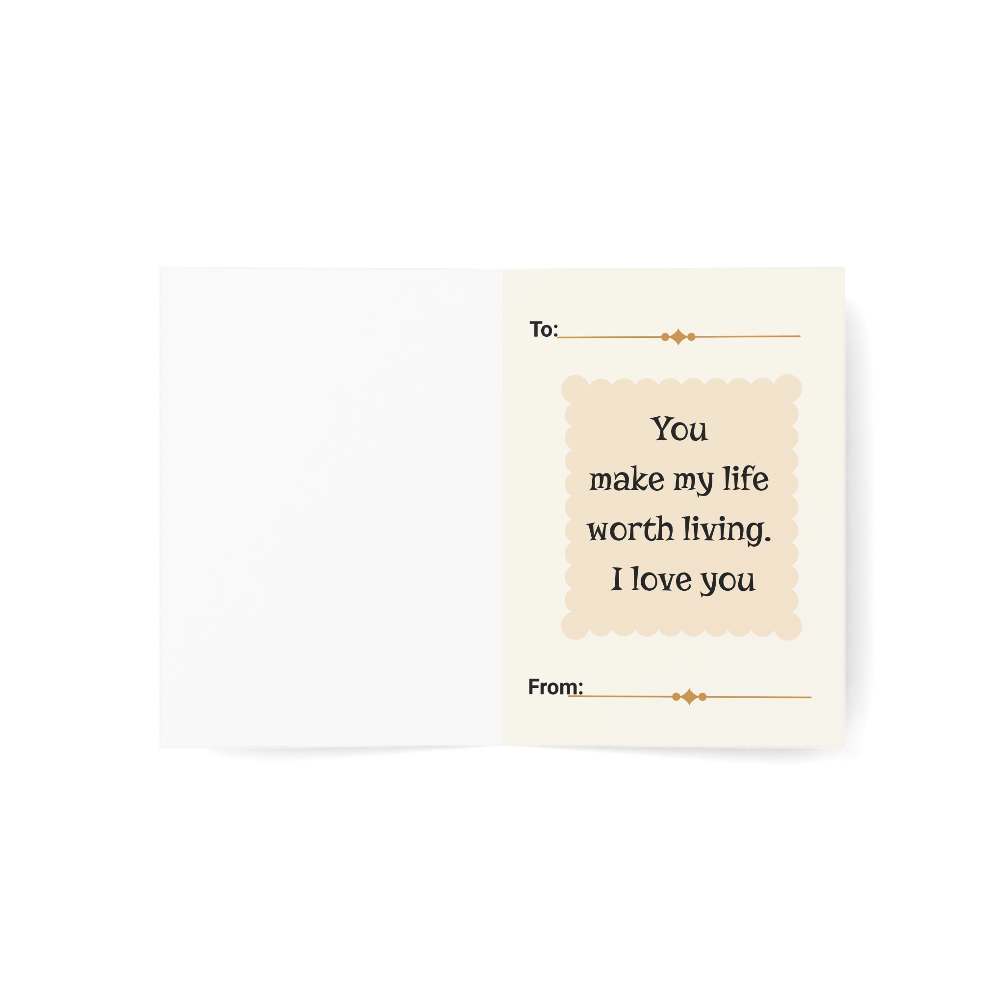 Valentine's Giraffe Greeting Card – "I Will Always Love You" (Single or Bulk Packs)