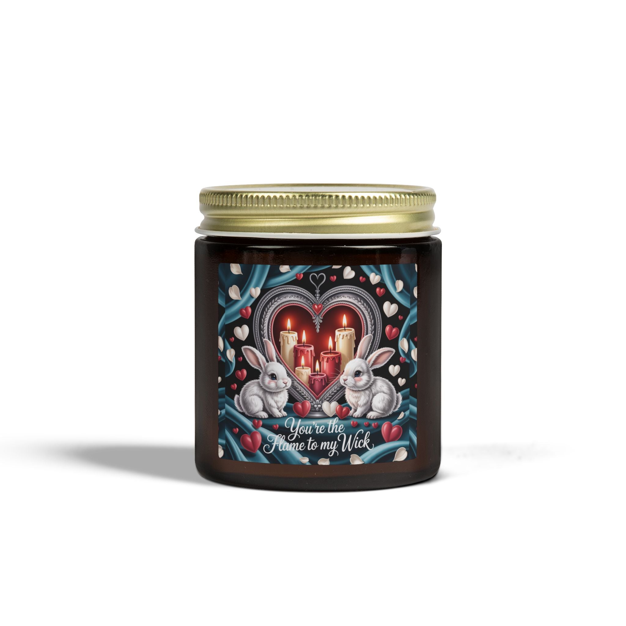 Valentine’s Bunny Candle — Coconut Apricot Soy Wax (4oz & 9oz)