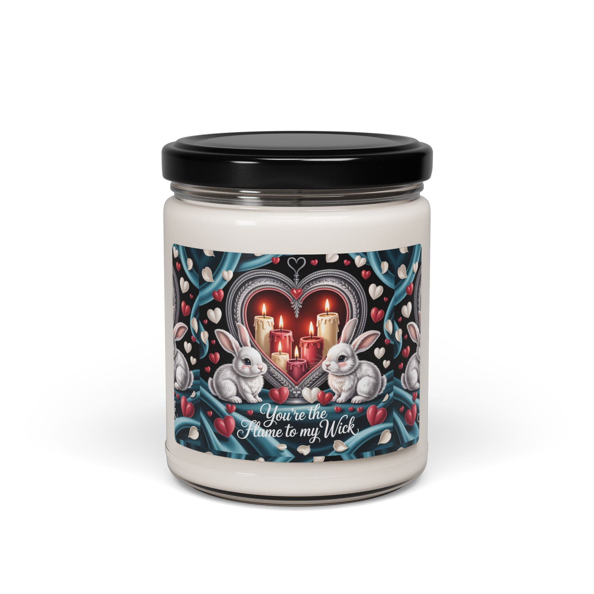 Romantic "You Are the Flame to My Wick" Soy Candle — 9oz Valentine Gift