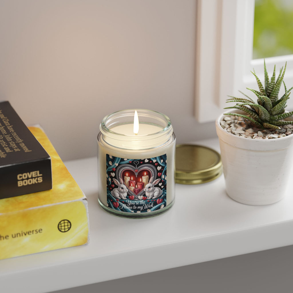 Valentine Bunny Candle — Coconut Apricot Scented Soy Jar (4oz & 9oz)