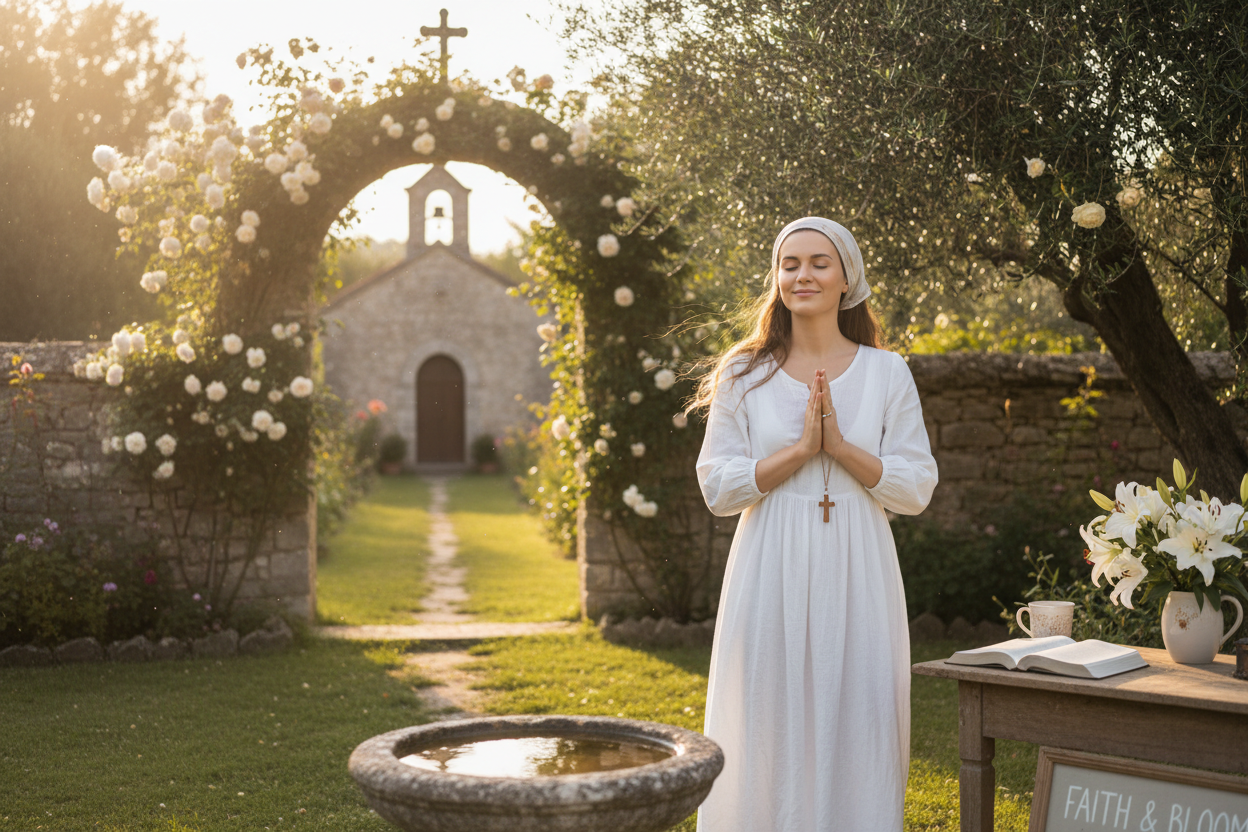 Christian woman shop image